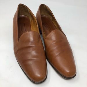 Coach Cognac Leather Loafers - fits like a 9 or 9.5